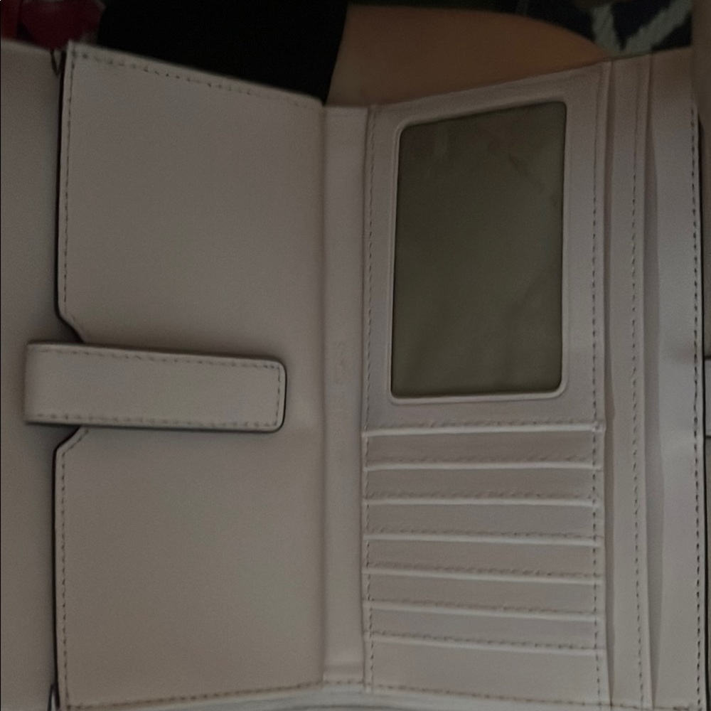 Michael Kors Cream Wristlet with Iconic MK Design - Picture 3 of 3
